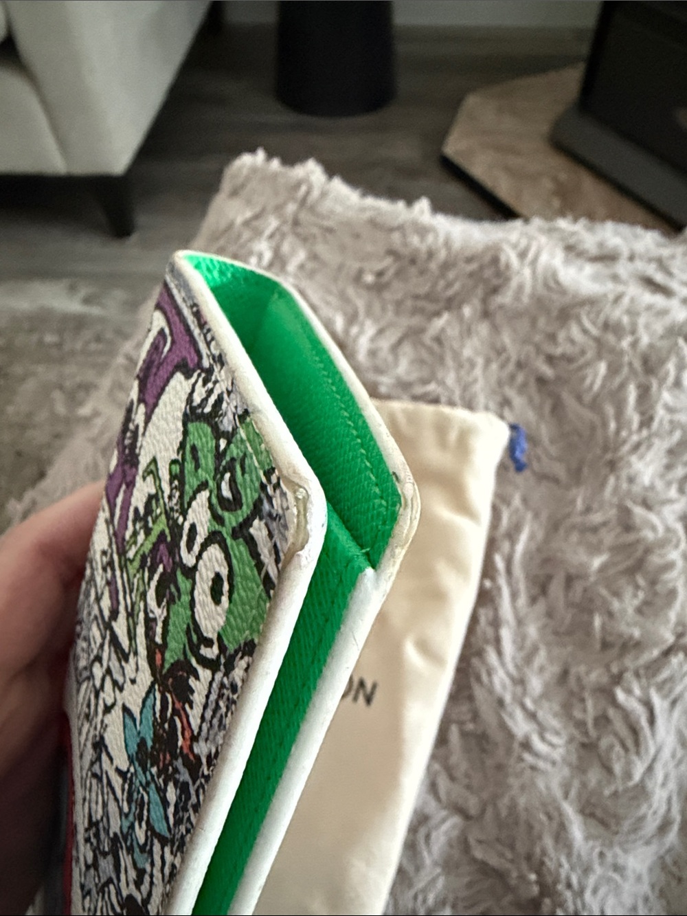 Louis Vuitton Graffiti Card Holder Wallet USED CONDITION ‼️Read Description‼️ - Picture 9 of 10